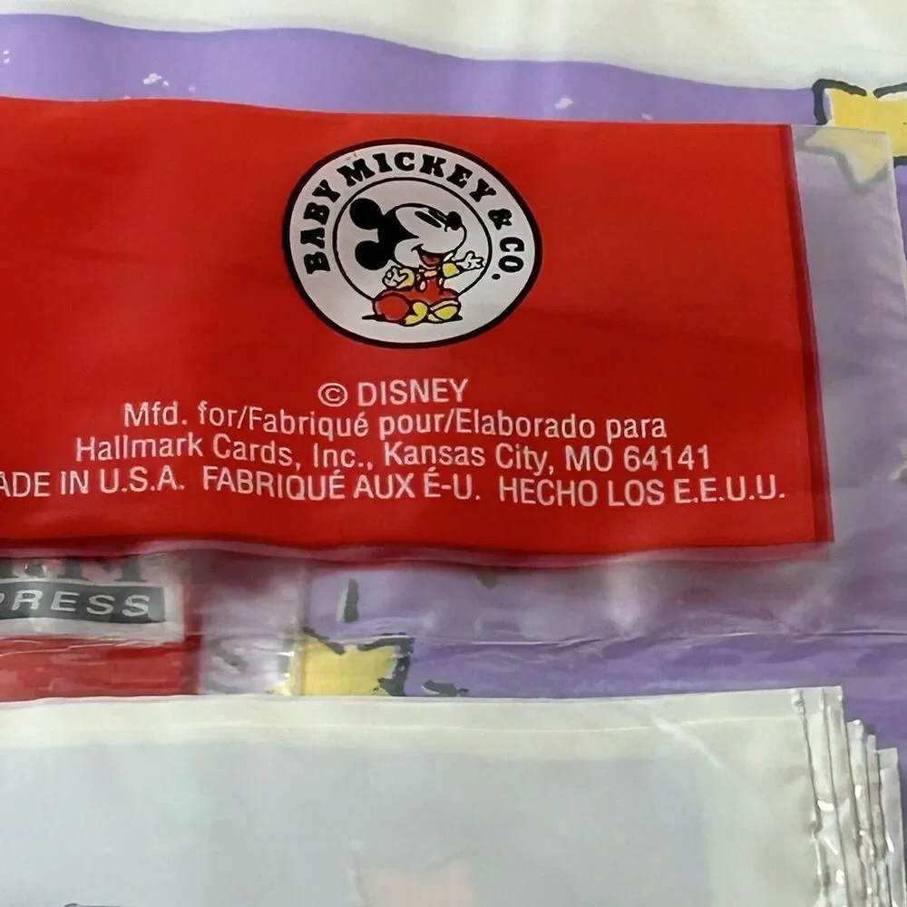 Vtg Baby Mickey Mouse Disney Hallmark Treat Sacks 48 Bag-6 New Sets-1st Birthday